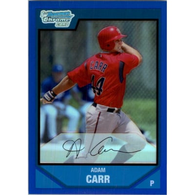 2007 Bowman Chrome Prospects Blue Refractors #BC7 Adam Carr