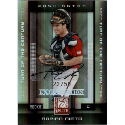 2008 Donruss Elite Extra Edition Signature Turn of the Century #101 Adrian Nieto/50