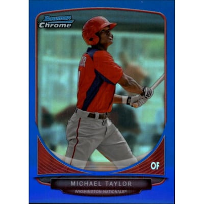 2013 Bowman Chrome Prospects Blue Refractors #BCP47 Michael Taylor