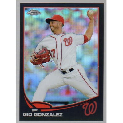 2013 Topps Chrome Black Refractors #213 Gio Gonzalez