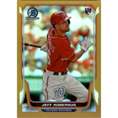 2014 Bowman Chrome Gold Refractors #4 Jeff Kobernus