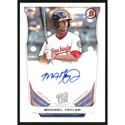 2014 Bowman Prospect Autographs #PAMT Michael Taylor