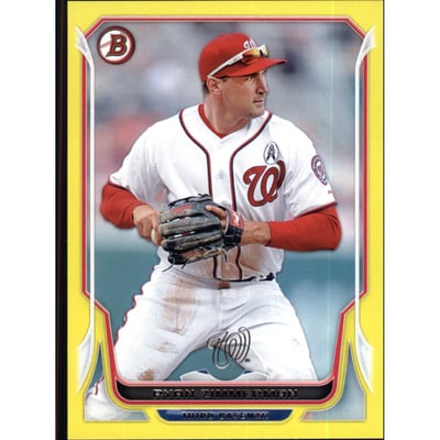 2014 Bowman Yellow #186 Ryan Zimmerman