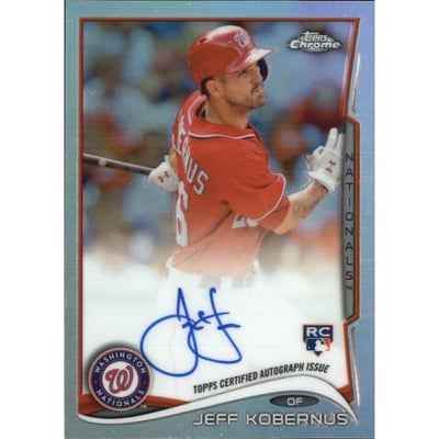 2014 Topps Chrome Rookie Autographs Refractors #76 Jeff Kobernus