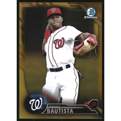 2016 Bowman Chrome Draft Gold Refractors #BDC195 Rafael Bautista