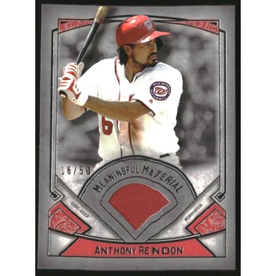 2017 Topps Museum Collection Meaningful Materials Relics #MMAR Anthony Rendon