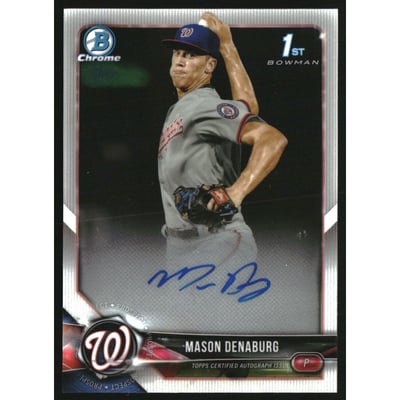 2018 Bowman Chrome Draft Autographs #CDAMD Mason Denaburg