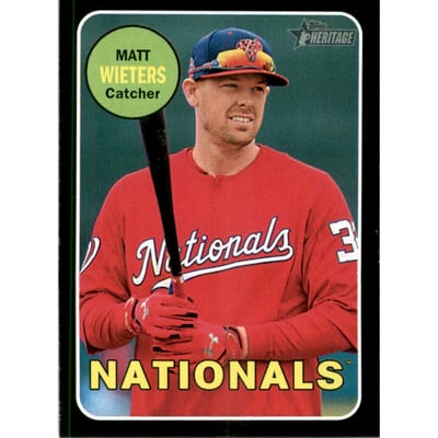 2018 Topps Heritage Black Border #415 Matt Wieters