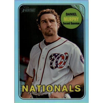 2018 Topps Heritage Chrome Refractors #THC326 Daniel Murphy