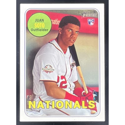 2018 Topps Heritage #502 Juan Soto RC