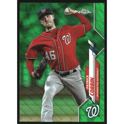 2020 Topps Chrome Green Wave Refractors #195 Patrick Corbin