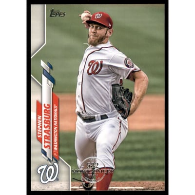 2020 Topps Factory Set 582 Montgomery Club #631 Stephen Strasburg