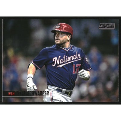 2021 Stadium Club Black Foil #284 Kyle Schwarber