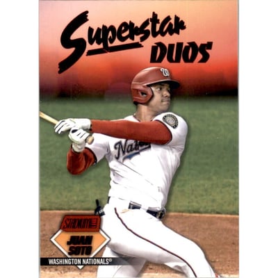 2021 Stadium Club Superstar Duos Red #SD10 Stephen Strasburg/Juan Soto