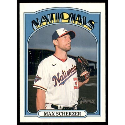 2021 Topps Heritage Missing Stars Variations #181 Max Scherzer