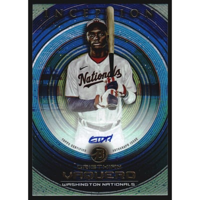 2022 Bowman Inception Autographs Blue #PACV Cristhian Vaquero