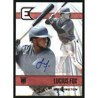 2022 Panini Chronicles Essentials Autographs #16 Lucius Fox