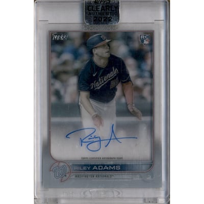 2022 Topps Clearly Authentic Autographs #CAARA Riley Adams