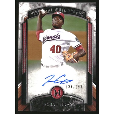 2022 Topps Museum Collection Archival Autographs #AAJGR Josiah Gray/299