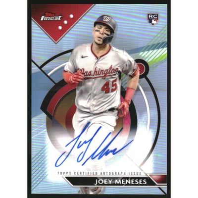 2023 Finest Autographs Refractors #FAJM Joey Meneses