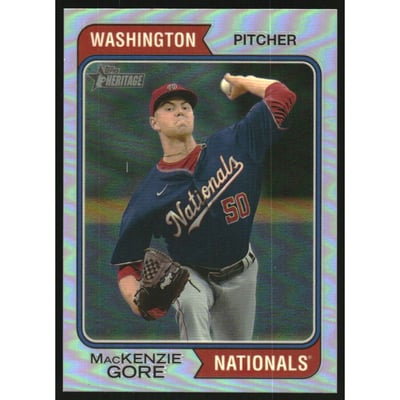 2023 Topps Heritage Chrome Refractors #23 MacKenzie Gore