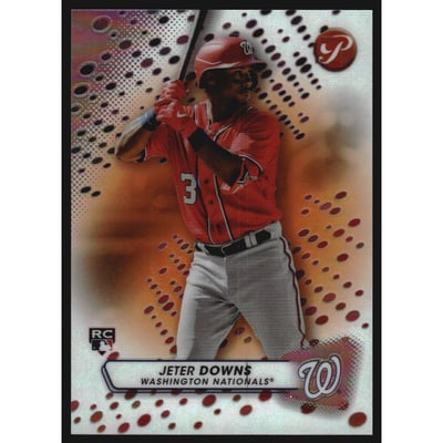 2023 Topps Pristine Orange Refractors #218 Jeter Downs