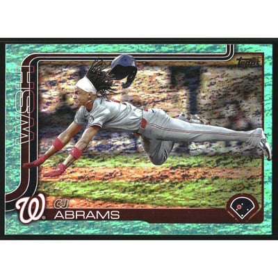 2025 Topps Aqua Holo Foil #122 CJ Abrams