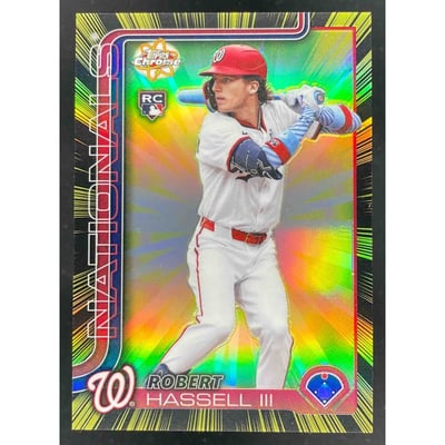 2025 Topps Chrome Update Radiating Rookie #RR-35 Robert Hassell III SP RC