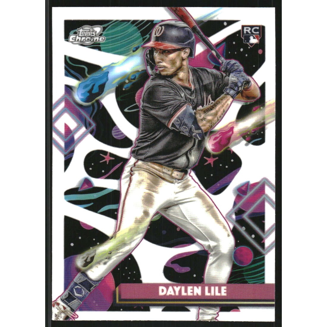 2025 Topps Cosmic Chrome White Hole Refractors #83 Daylen Lile