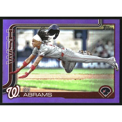2025 Topps Purple Rainbow Foil #122 CJ Abrams