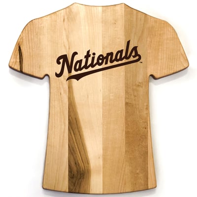 Washington Nationals Baseball BBQ Jersey Style Cutting Board