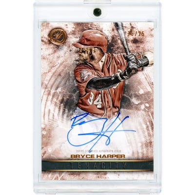 Bryce Harper Washington Nationals Autographed 2016 Topps Legacies Of Baseball Tenacity Signatures #TA-BH #25/25 Card