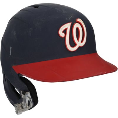 Daylen Lile Washington Nationals Fanatics Authentic Game-Used #4 Navy Batting Helmet Worn During Games Played on May 1, 15, and July 3, 2026