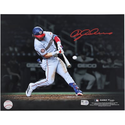Dylan Crews Washington Nationals Autographed Fanatics Authentic 11" x 14" Home Run Spotlight Photograph