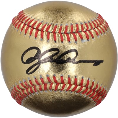Dylan Crews Washington Nationals Autographed Fanatics Authentic Gold Leather Baseball