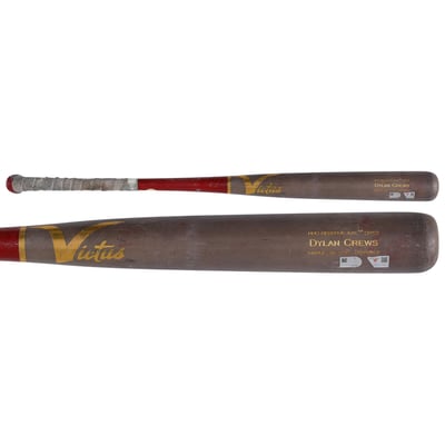 Dylan Crews Washington Nationals Fanatics Authentic Game-Used Gray Victus Broken Bat vs. Los Angeles Angels on September 11, 2026 