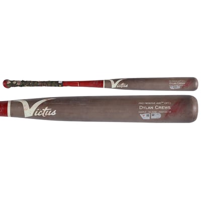 Dylan Crews Washington Nationals Fanatics Authentic Game-Used Gray Victus Broken Bat vs. Los Angeles Angels on September 12, 2026 