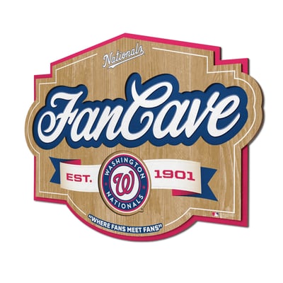 Washington Nationals Fanpoint 12.5" x 17" Fan Cave Sign