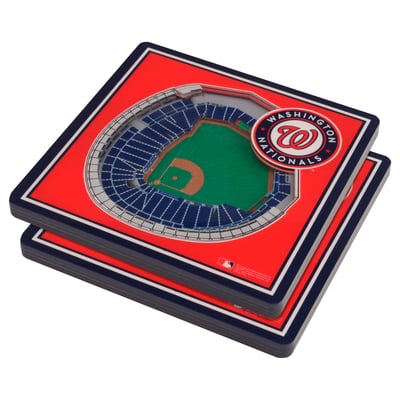 Washington Nationals Fanpoint 3D StadiumView Coasters