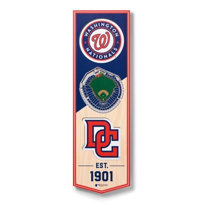 Washington Nationals Fanpoint 6'' x 19'' 3D StadiumView Banner