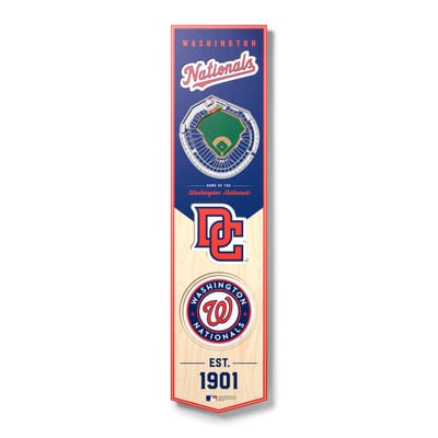 Washington Nationals Fanpoint 8'' x 32'' 3D StadiumView Banner