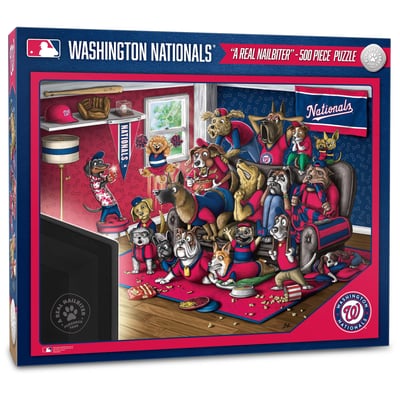 Washington Nationals Fanpoint Purebred Fans 18'' x 24'' A Real Nailbiter 500-Piece Puzzle