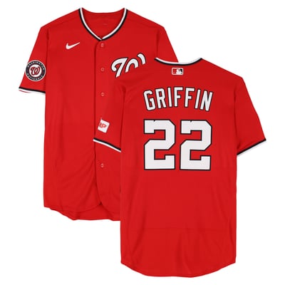 Foster Griffin Washington Nationals Fanatics Authentic Player-Issued #22 Red Jersey from the 2026 MLB Season