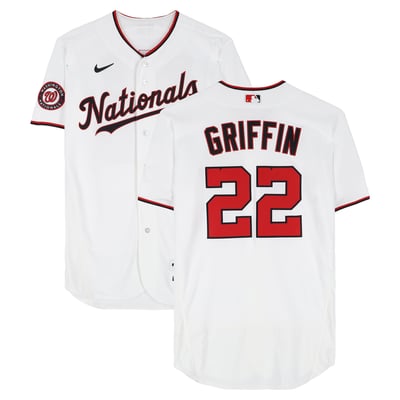 Foster Griffin Washington Nationals Fanatics Authentic Player-Issued #22 White Jersey from the 2026 MLB Season