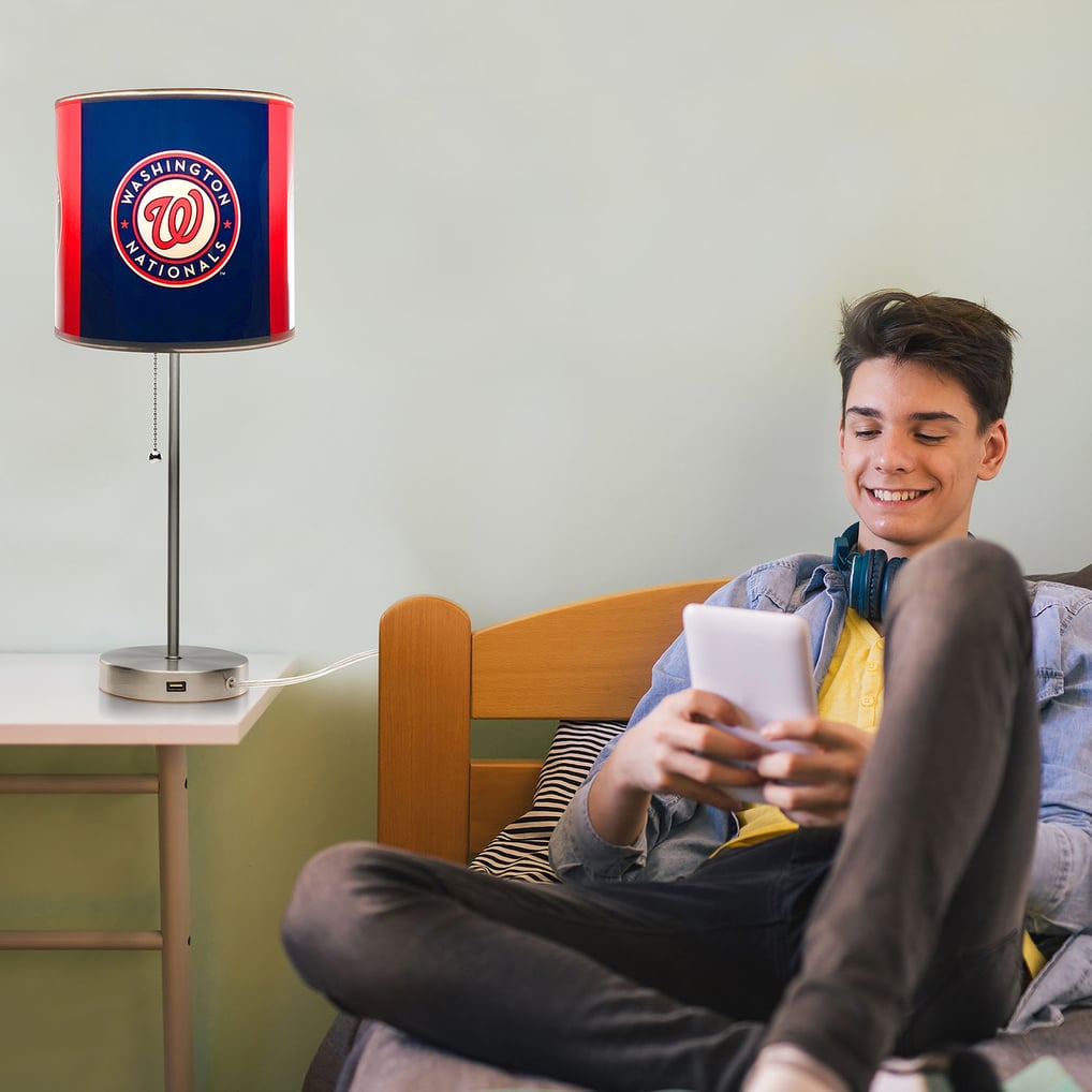 Washington Nationals Imperial Chrome Desk Lamp
