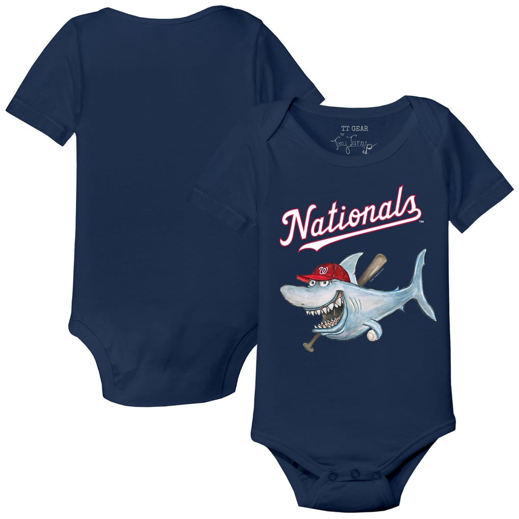 Washington Nationals Tiny Turnip Infant Shark Bodysuit - Navy