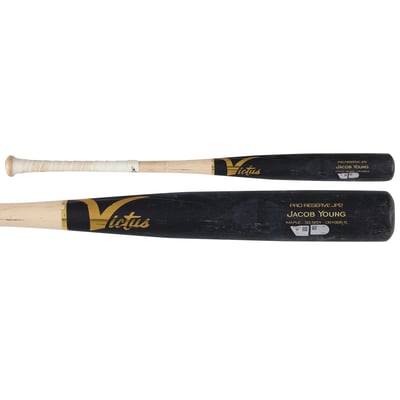 Jacob Young Washington Nationals Fanatics Authentic Game-Used Black Victus Broken Bat vs. Colorado Rockies on August 24, 2026 - Single