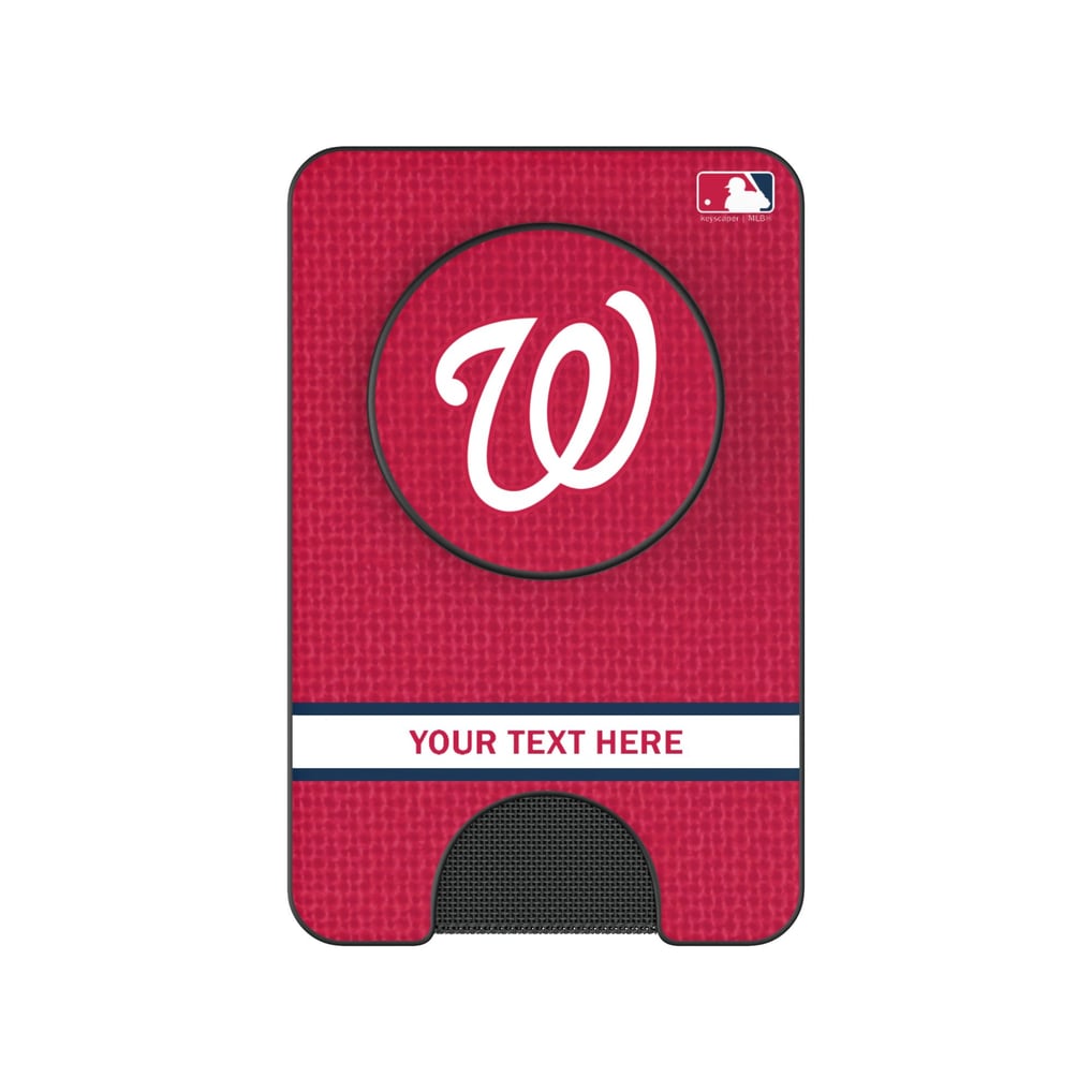 Washington Nationals Keyscaper Personalized Solid PopSockets Magnetic Wallet