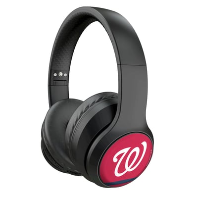 Washington Nationals Keyscaper Stripe Wireless Bluetooth Headphones With Case