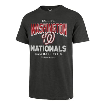 Washington Nationals '47 Head On Scrum T-Shirt - Charcoal